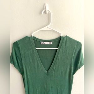 Zara Women’s Dress Green Medium Size